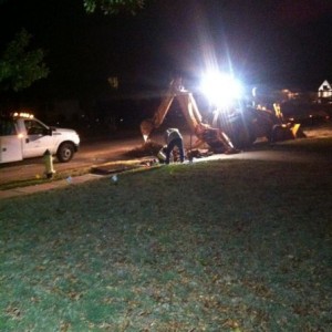 3rd time to dig up my yard in the last 2 years... Fix it right the first ti