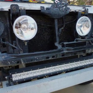 30' Alien Lightbar mounted to bumper