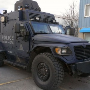 Badass RCMP vehicle at work. Sent from the Great White North