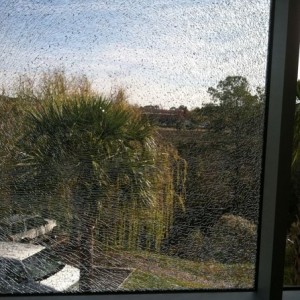 Someone done broke the glass