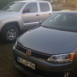 Pic of both my cars (GLI Jetta actually belongs to wife)