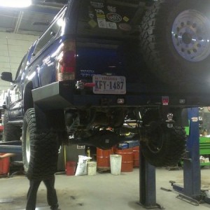 Fukin guy had the rear lifted on the springs! Soon as I came over to look, 