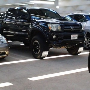 Someone got a lick..spotted at the fontana kaiser garage level R..