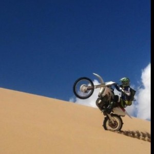 Dirtbike wheelie