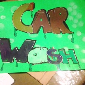 Does the poster stand out..I would draw better without my cast lol