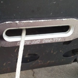 Apparently we have a was to go.. she installed the fair lead upside down lo