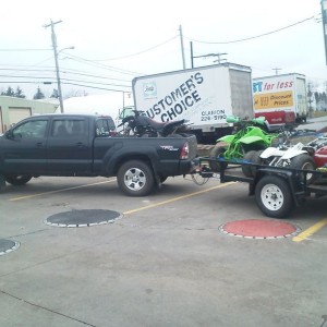 Hauling winter projects for me and a friend home