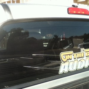 On the Go Audio sticker