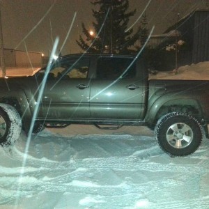 Newly debadged and flexing in the snow