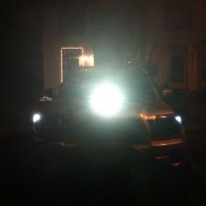 Hood scoop light bar from BlitzPro.