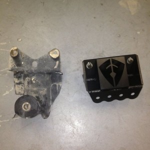 Yup! Comparison on stock mount to Famous Fabrication mount.