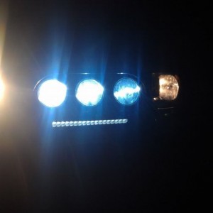 and all wired up. right before the rain too