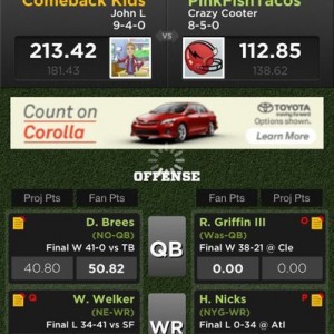 Dished out an Ass Whoopin!! On my way back to Fantasy Championship! Tacoma 