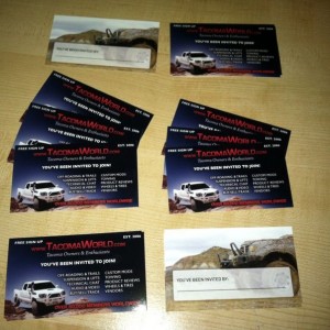 Thanks Geoff for indirectly giving me the Tw business cards! Thanks bassman