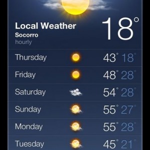 A lot warmer than here!