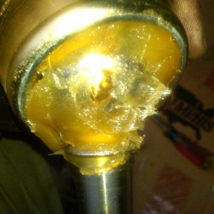 New lr ball joints....already rusting up from factory......lr going down hi