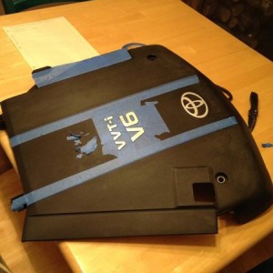 painting engine cover