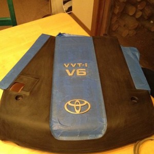 painting engine cover