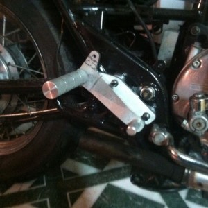 Made some rear sets for the XS today. Good use of a doomsday IMO!