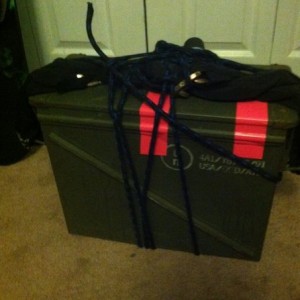 :rofl: locked and tied up. At least 20 to 30 min to open all that up just f
