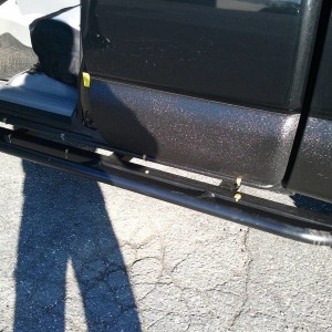 Undercoating seeping from doors