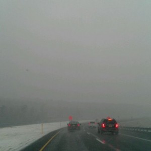 Headed east on I76 near exit 201, not a total white out, but further west w