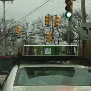Thats one way to get your new 55" tv home
