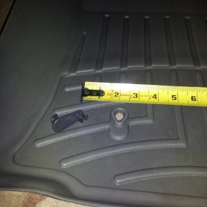 WeatherTech Retention Driver left