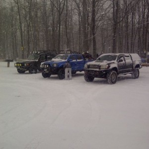 Aired down & ready to wheel in the snow @Rausch