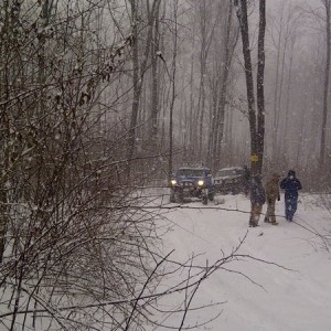 Colin pulls out a stuck Rover...