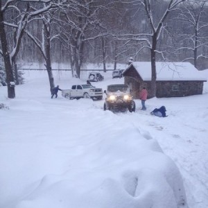 Had em stuck in the driveway