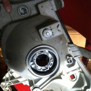 Headlights removed