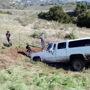 Felt real nice driving into this ditch in the pitch black while it was rain