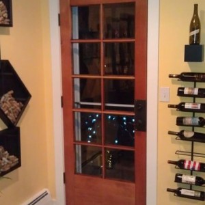 Door finished and installed. Bout time.