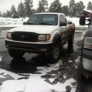 There's some snow in pagosa springs!