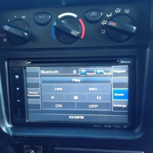Clarion VX400 installed