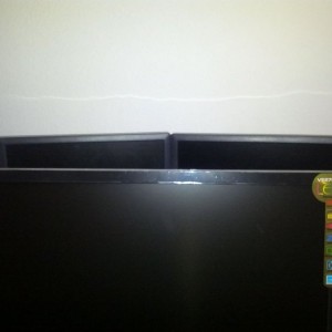 Its as big as my other two monitors put together. Woohoo