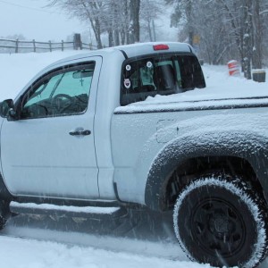 truck in snow