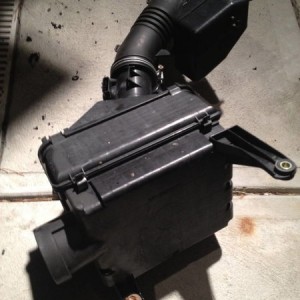 Old air intake removed