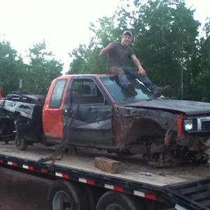 My 89 that me and my brother distoryed by running it through the woods and 