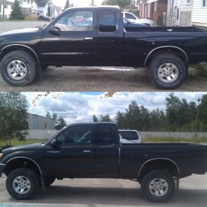 Before and after - 3'' Toytec Ultimate Lift