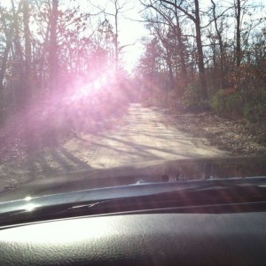 Taking a short cut.