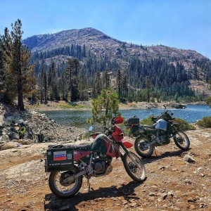 KLR riding in the sierras