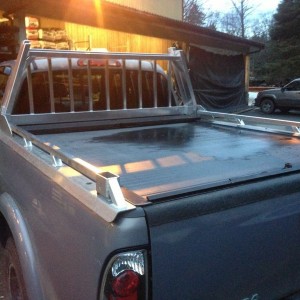 Nested rack and tonneau cover