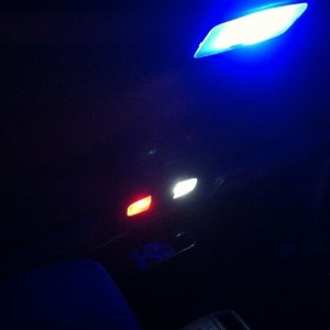 New map and dome lights. The red white and blue.