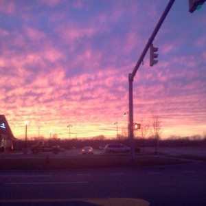 cool sunset from tonight