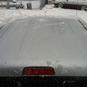 Cleaned the roof off