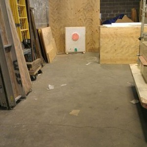 Range guys set up for archery at lunch. Haha