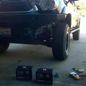 New fog lights going in