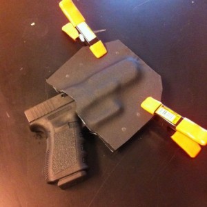 Making my own kydex holster for national gun appreciation day.